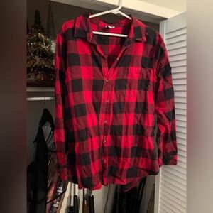 Sonoma Red and Black Plaid Women’s Shirt